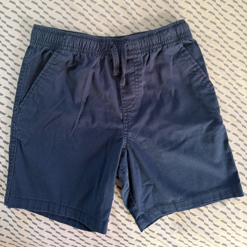 wonder nation Navy Kids Elastic Waist Shorts